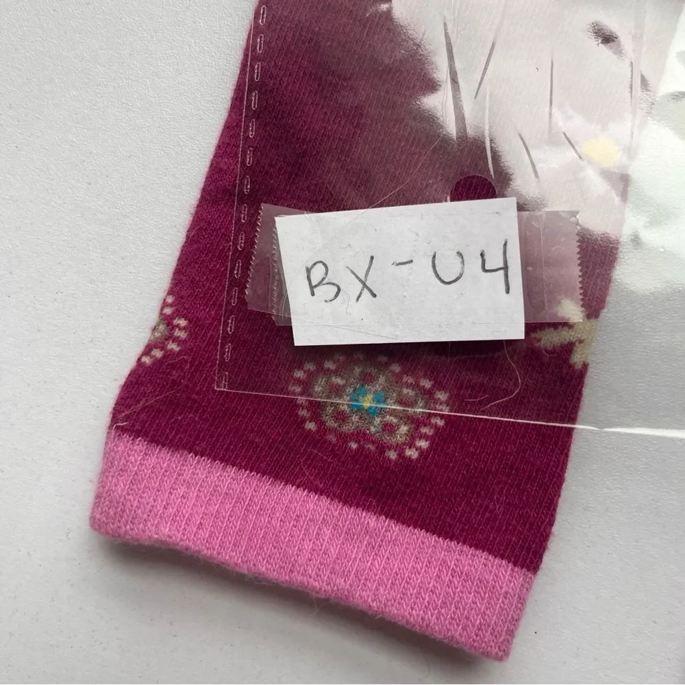 Pink Floral Kids Leg Warmers